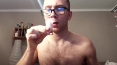 cum brushing video: My first ever cumbrush