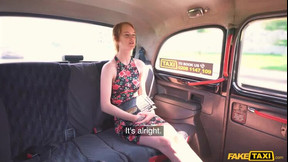 pale video: Sexiest Ginger Cab Passenger ever Puts out POV