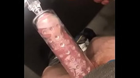 penis pump video: Me using pump