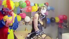 clown video: Threesome 2 Clowns Torture A French Camgirl Ohmibod & Punish TwitKikrak1