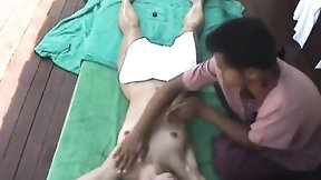 tourist video: Hidden cam Bali Female Tourist gets a happy ending massage