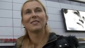 czech money video: CZECH STREETS - Blonde MILF Picked up on Street