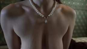 downblouse video: daring dress order - busty, elegant, submissive