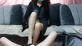 chinese femdom video: Dominant Chinese Mistress Footjob