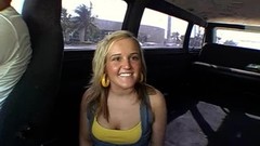 van video: Banging van picks up hot-blooded blonde slut for money