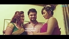 indian threesome video: Happy ending