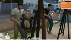 animation video: Sims 4:Easel X Painting Frame X Temptation Jeans X Clothed Sex X 6P