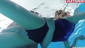 swimming video: nasty Czech lovers mounts In the Swimming Pool