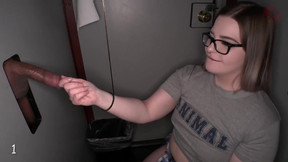 cum swapping video: Parlia and Tabitha 1st Visit Gloryhole Room