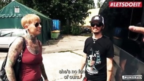 berlin video: Lady Kinky Cat - Tattooed German MILF Join A Hardcore Ride With The Berlin Van Fuck