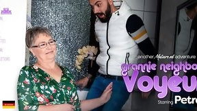 german granny video: Granny neighbour voyeur - Grandma Petra is getting a surprise visit