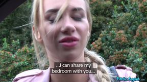 russian teen video: Picked up Russian teen sucks a cock in the car in POV then fucked