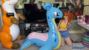 inflatable video: Naughty Misty Cums On Inflatable Lapras
