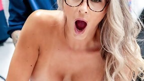 busty video: MILF thief mom in glasses punish fucked