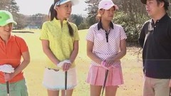 golf video: Sexy Asian girl loves golf but she loves cock even more.