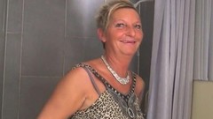 dutch video: Naughty Dutch housewife playing with her wet pussy