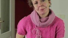 vagina video: Skinny mature grandma works her hairy pussy