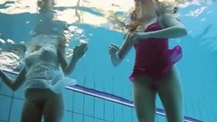 pool video: Hotly dressed teens in the pool