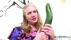cucumber video: Kinky Mature Her Cucumber and Her Toy