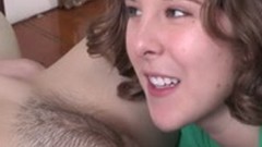 amateur lesbian video: Real lesbian teenager licks hairy pussy