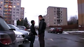 czech couple video: Amateur Czech couple convinced to have 3some sex for cash