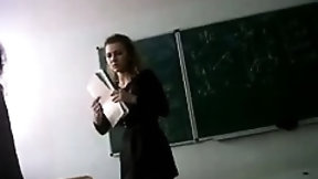 classroom video: Teacher legs and upskirt in class room