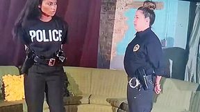 police woman video: 2 Policewoman Cuffed