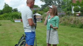 golf video: Ashley Lane in Ashley Lane’s husband is all about improving his golf game, and she’s not allowed to join