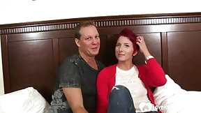 bedroom video: Sleeping with my wife's redhead best friend