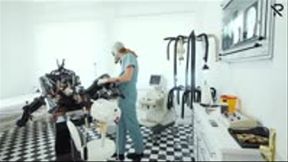 clinic video: Examination and fuck machine treatment