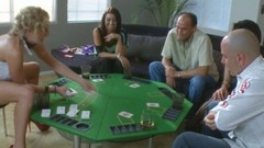 poker video: Boring poker game quickly turns into the wild pussy stuffing