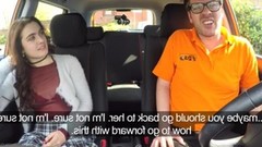 british in public video: Fake Driving School Sexy horny new learner has a secret surprise
