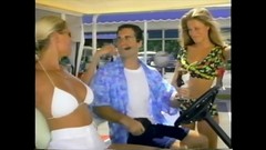 golf video: Busty bikini golf and cartwash - 90s t&a busty softcore