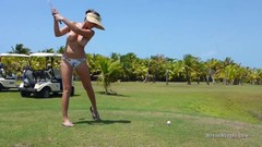 golf video: Topless Golfing with Nyssa Nevers