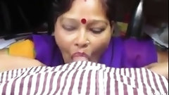 indian big ass video: Desi aunty giving blowjob and deepthroat drank cum