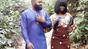 african video: REAL AFRICANS - Afro Amateur Party Pair Sneaks Off For Outdoor Public BJ