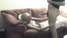 couch video: Blonde Secretly Filmed Having Sex On A Couch