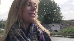 czech voyeur video: Beautiful Czech amateur bangs in public pov