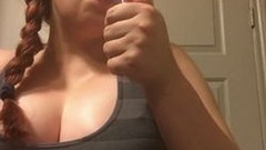 braids video: Sexy Chubby Redhead Teen Smoking - Braided Hair Hot Big Perky Natural Tits