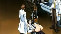 hentai bondage video: Tied up hentai babe gets fucked rough by three men