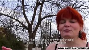 hard anal fuck video: Public pickup redhead intensive sex juicy dick