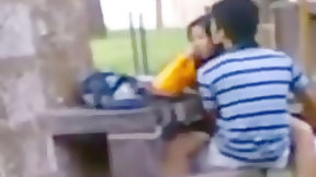 indian in public video: Indian couple public sex on bench