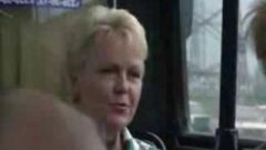 bus video: Public indecency on the bus this horny couple doesnt give a shit (amateur mature mom mother milf granny outdoors cumshot MadMaxxx )