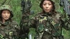 military video: Hot Japanese army girls flashing their sexy parts in th