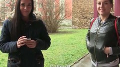 money video: Public Pick Ups - Euro Chick Flashes Ass for Cash starring