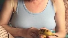 banana video: My hot wife is tintingirl having a Banana Play