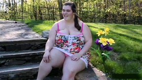 stripping video: Fat bbw amateur stripping tease