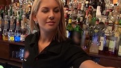 czech beauty video: Barmaid got laid