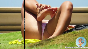 cameltoe video: HotBikiniTeens Beach Voyeur Bikini 39