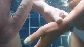 pool video: Thai homemade teen SOUL MATE fellatio and love in the swimming pool with the bf